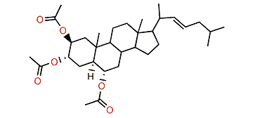 5a-Cholest-22-en-2b,3a,6a-triol triacetate